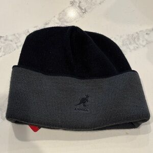 Kangol Two-Tone Black and Gray Beanie